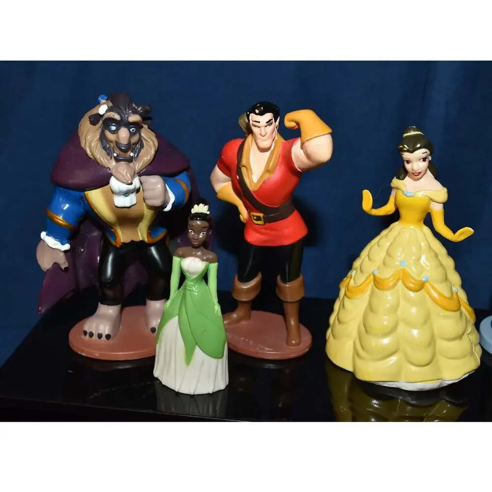 Lot of Disney Beauty and the Beast Frozen Cake Toppers PVC Figurines